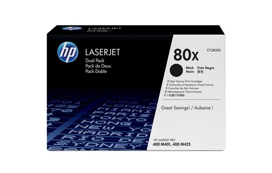 115191 HP CF280XD Toner HP CF280XD 80X 6.9K sort (2) 